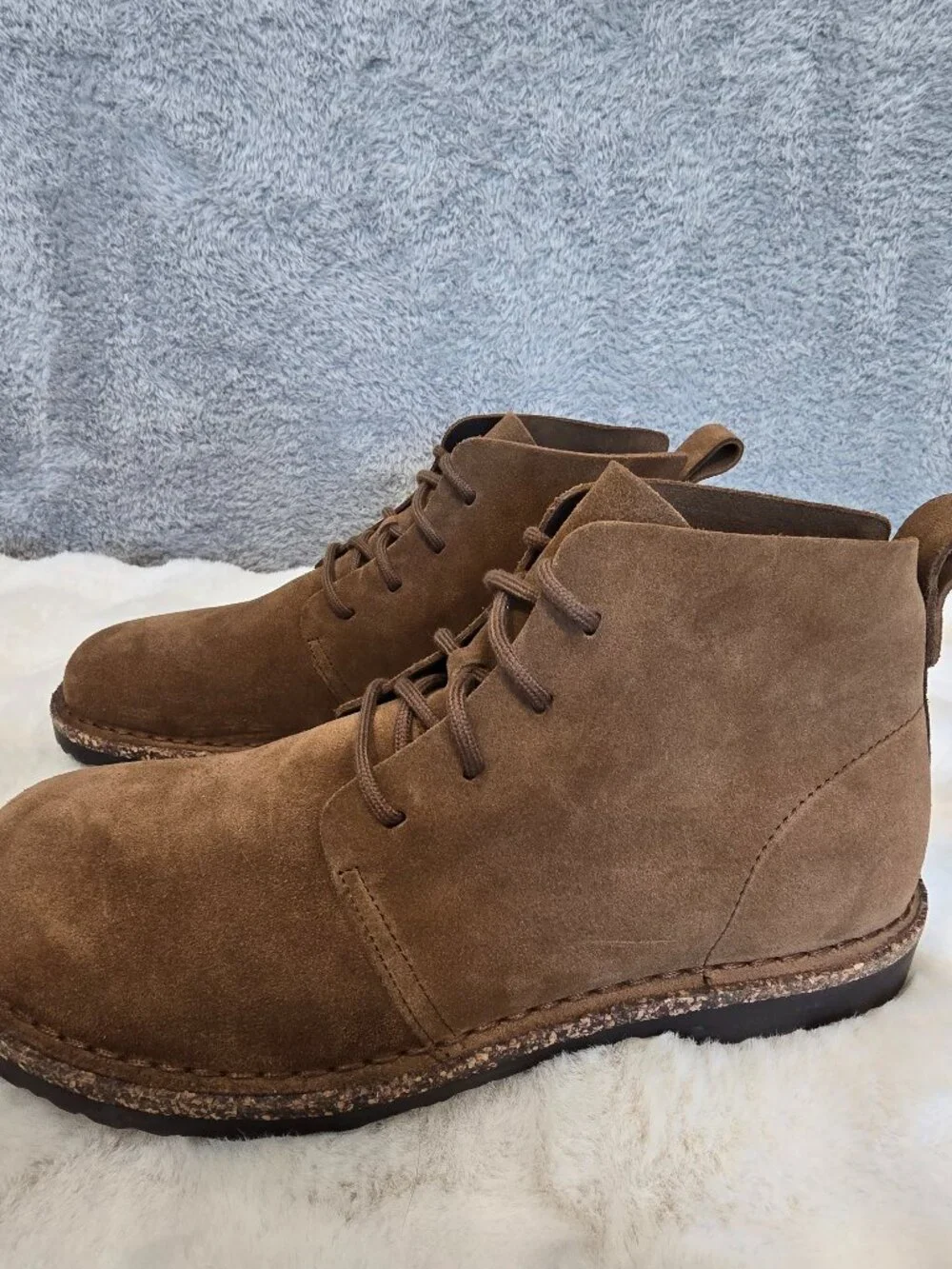 Birkenstock Uppsala Mid Dark Tea Brown Suede Men's Size 43 Regular/Wide or US 10